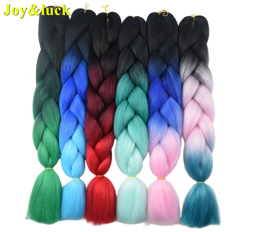 Jumbo Braids Wholesale Price Ombre Colors Hair for Women 24inches Long Twist Braids Synthetic Braiding Hair Extentions