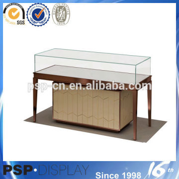 2014 new design jewelry rotatable display cabinet