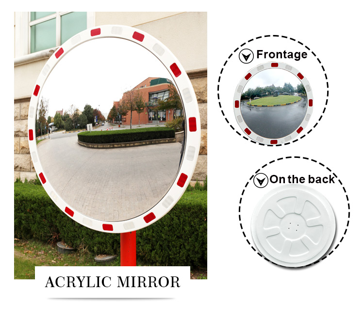 PC Round Traffic security reflective Convex Mirror for Blind Spots at Corners