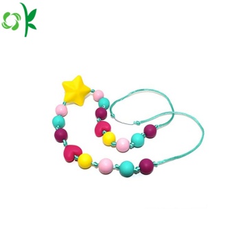 Food Grade Colorful Silicone Necklace Beads Wholesale