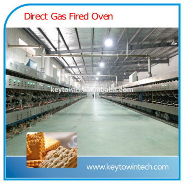 Direct gas fired convenction biscuit baking oven