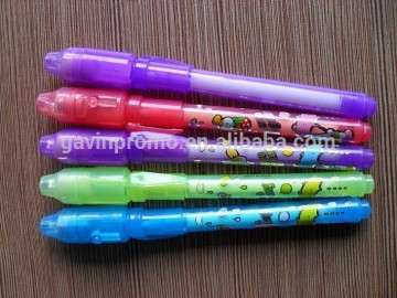 Permanent invisible ink UV marker pen with UV led torch light