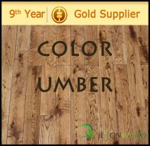 Solid Oak hardwood flooring flat surface Mocha/Umber/Cherry color hot sale 2015