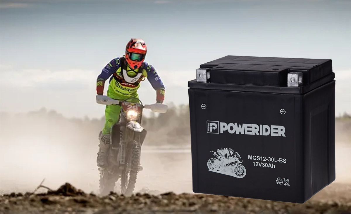 MGS12-30L-BS 12v 30ah motorcycle high performance battery 