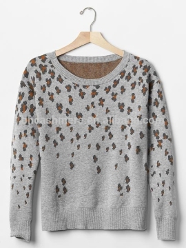 Woolen sweater latest designs for girls elegant trendy clothing intarsia flower pattern nice sweater for woman 2016