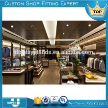 Custom fashion modern garment retail store interior and exterior design