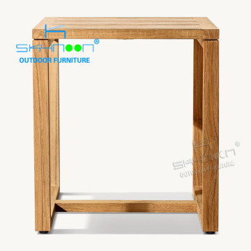 Fashionable Teak Wood Side Table for Patio, Balcony, and Garden (91014E)