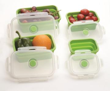 On-time Delivery set of 4 Silicone Lunch Box