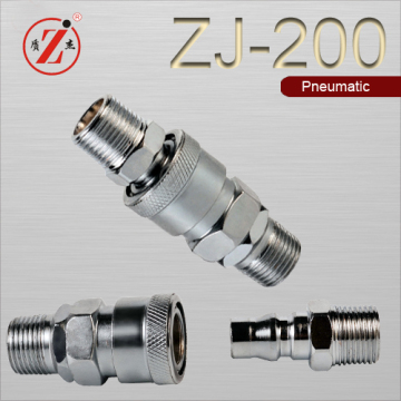 Carbon steel pneumatic air hose quick disconnect power connectors