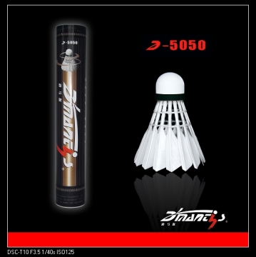 Good quality goose feather badminton shuttlecock