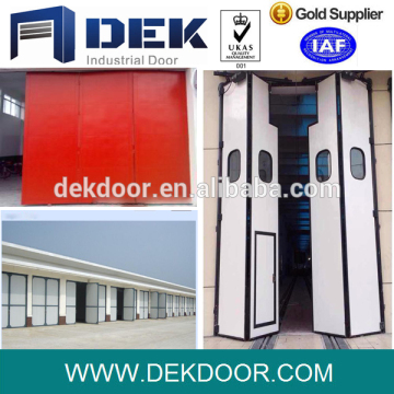 Powder coating finished surface folding door