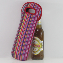 Stylish Striped Cheap Neoprene Wine Bottle Holders