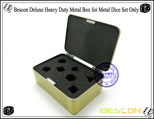 Bescon Deluxe Heavy Duty Metallbox für Metall Würfel Set Only-2 Bescon Deluxe Heavy Duty Metal Box for Metal Dice Set Only-2