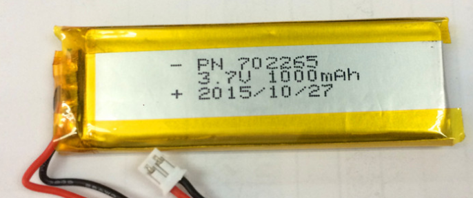 Batterie rechargeable du polymère 1000mAh de lithium 3.7v (LP2X6T7)