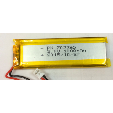 Bateria recarregável do polímero do lítio 3.7v 1000mAh (LP2X6T7)