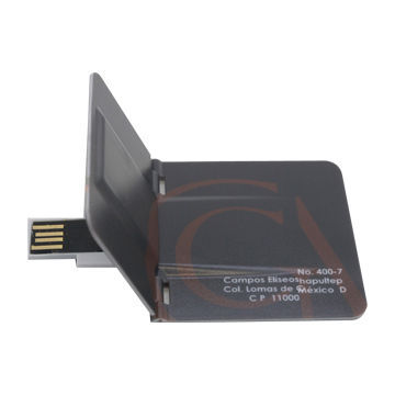 New Fold Credit Card-shaped USB Flash Drive with High-printing Quality