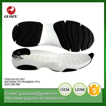 rubber+pu soles for sport shoes