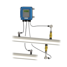 External Mounted Ultrasonic Water Flow Meter Plug-in Split Liquid Flow Meter