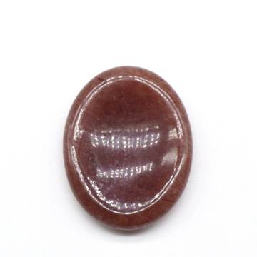 Strawberry Quartz Worry Stone: A Natural Healing Massage Gemstone