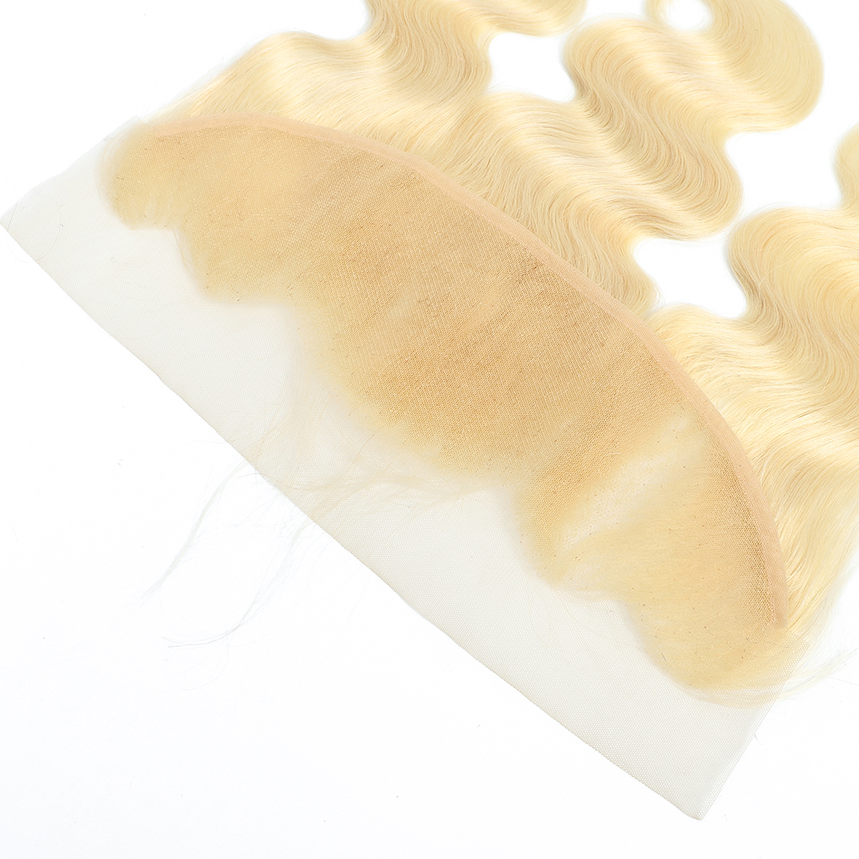 10A Quality Remy Virgin Human Hair Unprocessed Mink Virgin Brazilian hair 13x4 lace frontal body wave 613 blonde