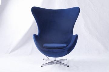 velvet fabric chair egg chair