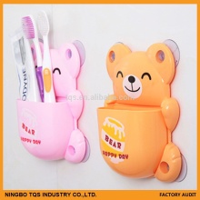 Lovely Children bear shape toothbrush holder with sucker