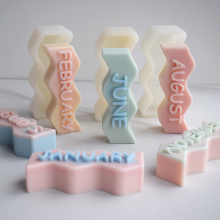 Silicone Letter Candle Molds for Cake Decorating
