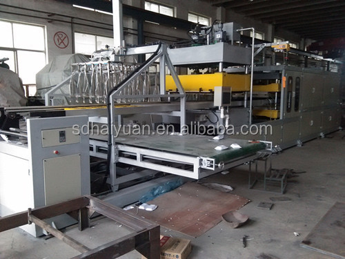 EPS PS foam thermocol plate fast food plate making machine/ disposable foam food box production line