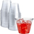 Tasses en plastique transparentes claires faites sur commande pour la partie