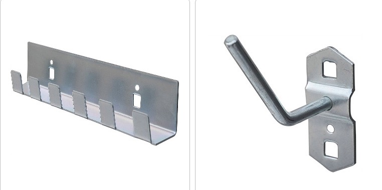 Multi Function pegboard  square hole perforated panels tool display hooks