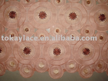 African hand cut voile lace
