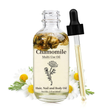 Custom Label Box Organic Natural Chamomile Flower Essential Oil Pure Chamomile Body Oil Massage For Face, Body and Hair