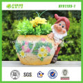 SGS Gnome Polyresin Flower Pot Aka Planter (NF91201)