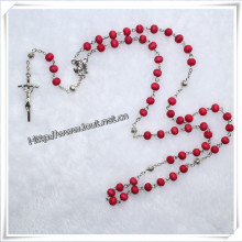Stone Beads Rosary Made in China Rosary Religious The Holy Grail Stone Fashion Rosary (IO-cr201)