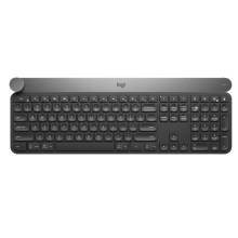 Logitech Craft Wireless Keyboard: Versatile Backlit Dial Keyboard with Bluetooth and USB