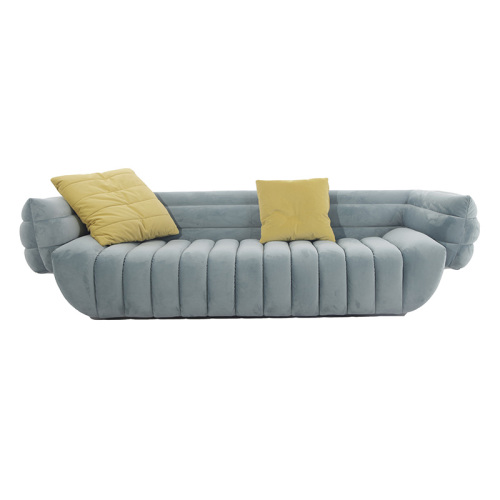 Baxter Tactile Fabric Three Seater Sofa