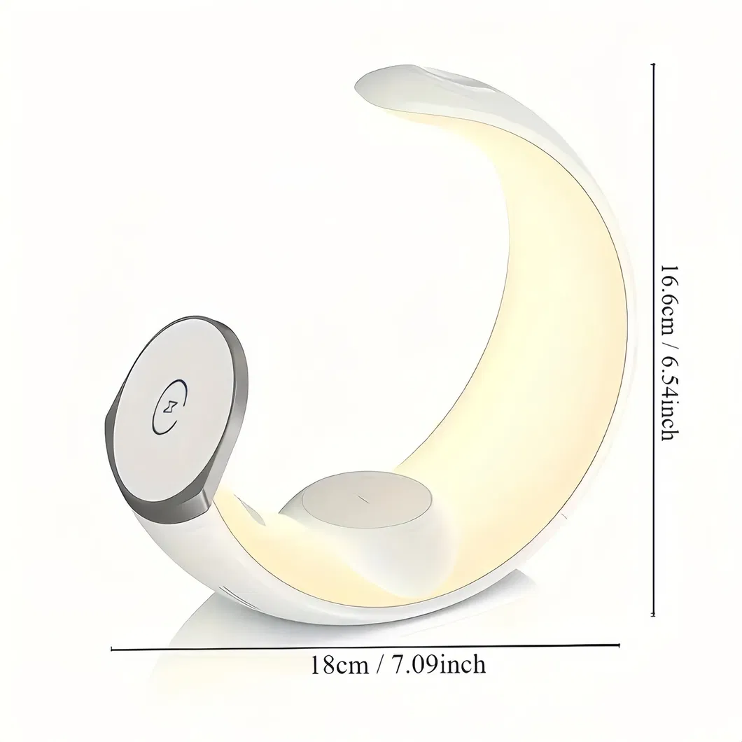 Small Moon Light New Magnetic Four-in-One Wireless Charger Small Night Light 15W Wireless Charging Atmosphere Light Wake up Light