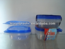 PK3/PK4 plastic square 750ml/25oz disposable/reusable storage containers and lids TG10069-3PK/4PK