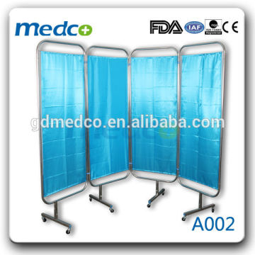 4-folder Ward Screen, curtain hospital ward bed screen, folding screen A002