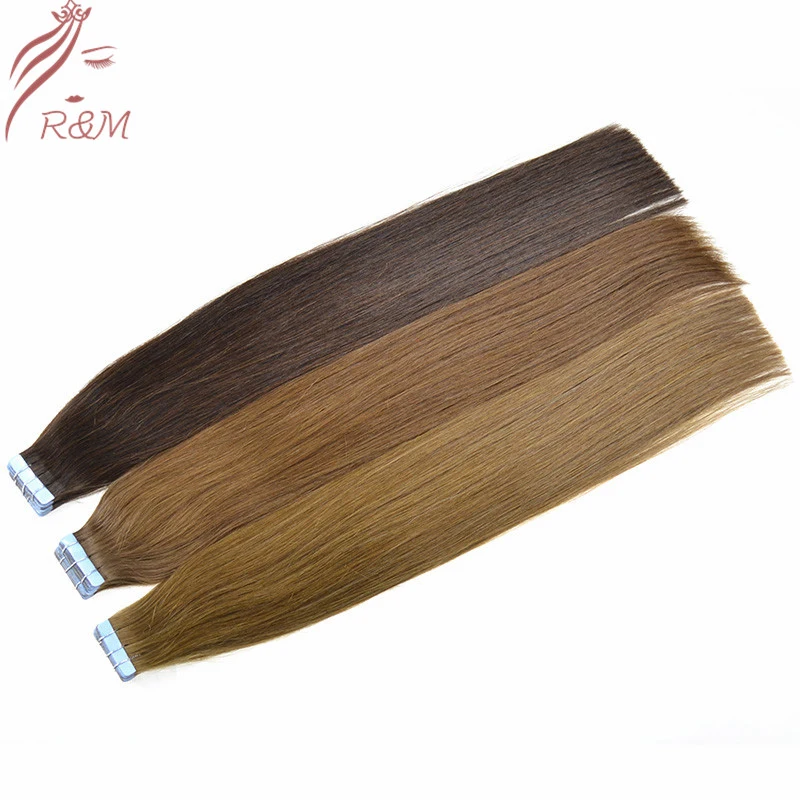 High Grade and Good Ratio Virgin Russion Remy Tape in Hair Extensions