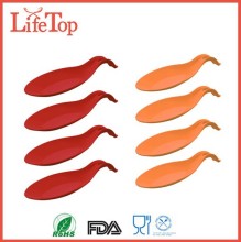 Non Stick Colorful Dish Wash Sate Silicone Spoon Rest Spoon Holder