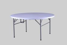 Outdoor Round Plastic Folding In half Table