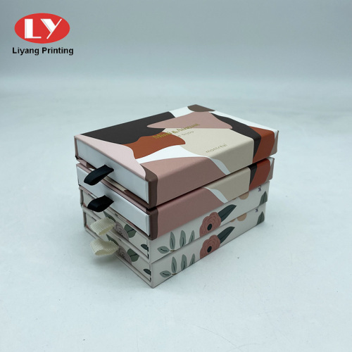 Benutzerdefinierte gedruckte kleine Schubladenschieber -Papier -Schmuckschatulle