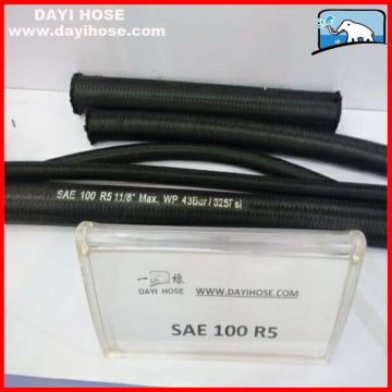 DAYI HOSE one high tensile steel wire braid textile covered hose R5