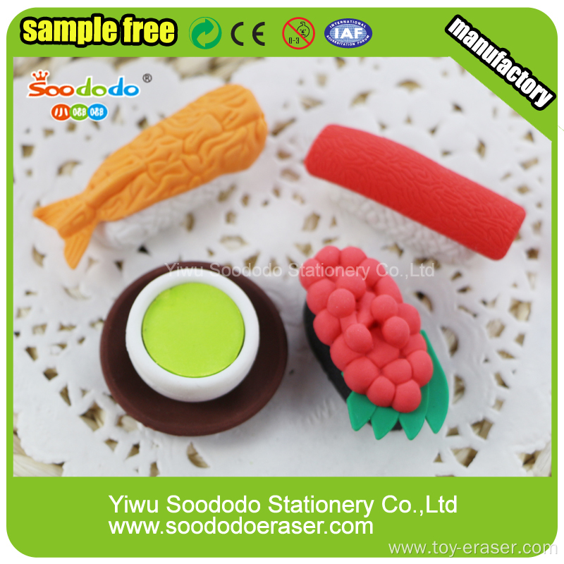 Small size 3d Square Bottle  Eraser stationery supply