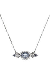 Nice silver jewelry pendant necklace with diamond