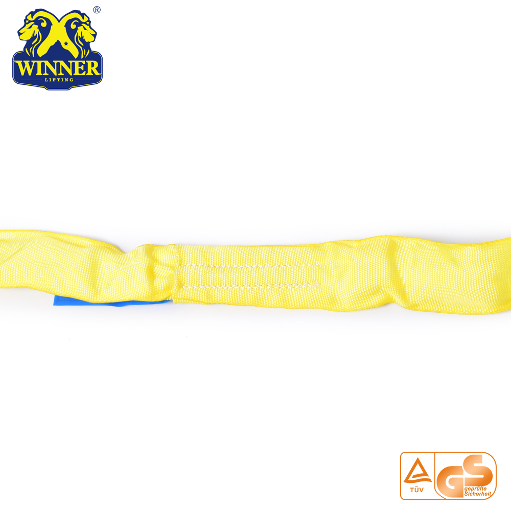 Standard Color Code Soft Round Webbing 3 Ton Lifting Sling