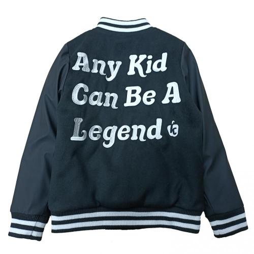 Boy's Pu sleeve bomber jackets