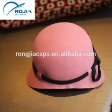 pink wrinter womenbowknot handmade wool cap