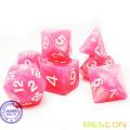 Bescon Moonstone Dice Set Peachy, Bescon Polyhedral RPG Dice Set Moonstone Effect